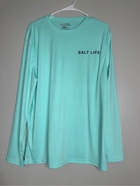 Salt Life Long Sleeve Tee -  Aqua